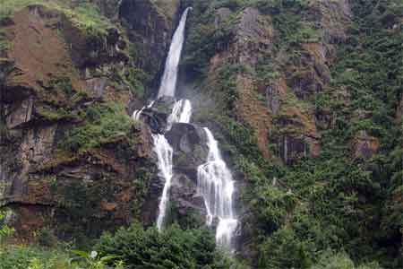 Waterfall in Annapurna Circuit Trek